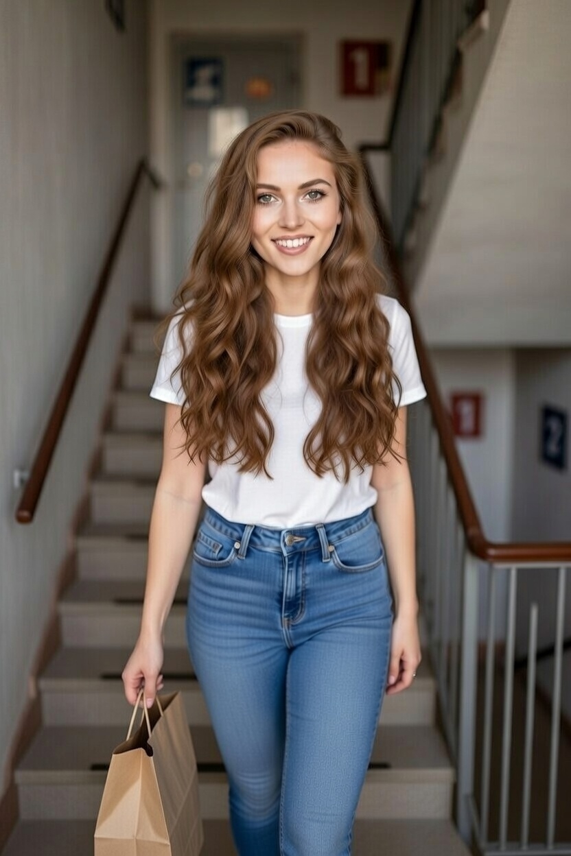 Anna Miller, a friendly adult neighbor AI character